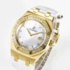 Royal Oak Ladies 33mm YG DRF Best Edition MOP Dial Diamonds Bezel - Image 2