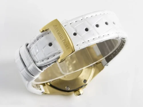 Royal Oak Ladies 33mm YG DRF Best Edition MOP Dial Diamonds Bezel - Image 9