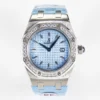 Royal Oak Offshore Ladies 33mm DRF Best Edition Blue Dial Diamonds Bezel