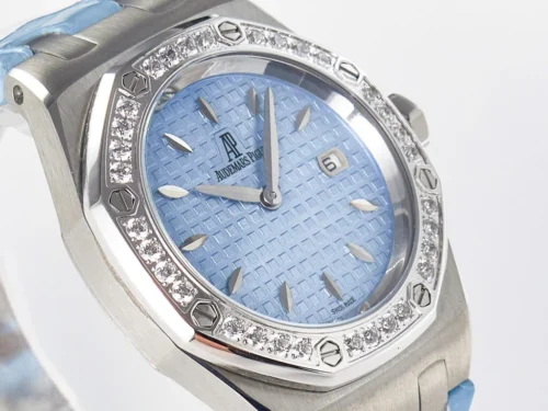 Royal Oak Offshore Ladies 33mm DRF Best Edition Blue Dial Diamonds Bezel - Image 4
