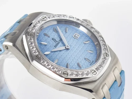 Royal Oak Offshore Ladies 33mm DRF Best Edition Blue Dial Diamonds Bezel - Image 5