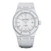 Royal Oak 15400 White Dial in White Carbon Fibre on White Nylon Strap