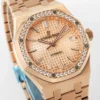 Royal Oak 15450ST 37mm Champagne Dial in Rose Gold with Diamond Bezel - Image 2