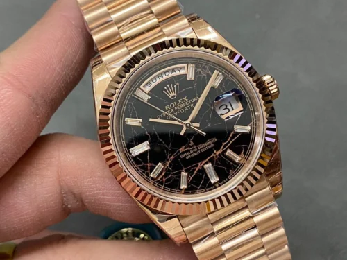 Rolex Day-Date 40 Rose Gold Eisenkiesel Diamond Dial 228235 Super Clone
