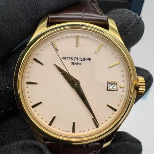 Patek Philippe 39mm Calatrava Watch Ivory Dial 5227J Super Clone