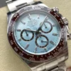 Rolex Daytona Platinum Ice Blue Baguette Diamond Dial Super Clone - Image 5