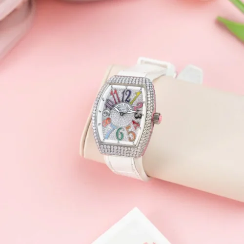 Franck Muller V32 Replica Watch Custom Diamonds Moissanite ABF Factory 36mm