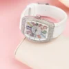 Franck Muller V32 Replica Watch Custom Diamonds Moissanite ABF Factory 36mm - Image 3