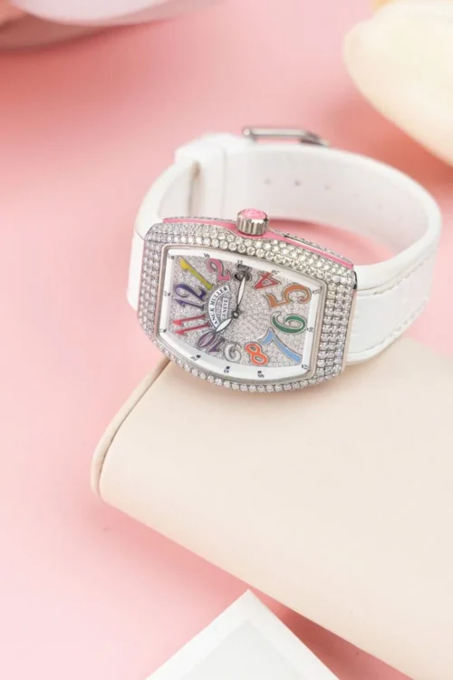 Franck Muller V32 Replica Watch Custom Diamonds Moissanite ABF Factory 36mm - Image 3