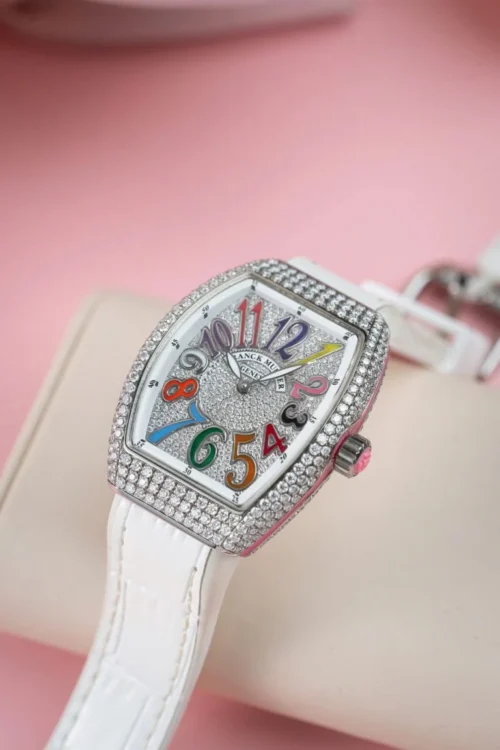 Franck Muller V32 Replica Watch Custom Diamonds Moissanite ABF Factory 36mm - Image 2