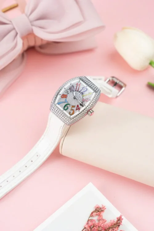 Franck Muller V32 Replica Watch Custom Diamonds Moissanite ABF Factory 36mm - Image 5