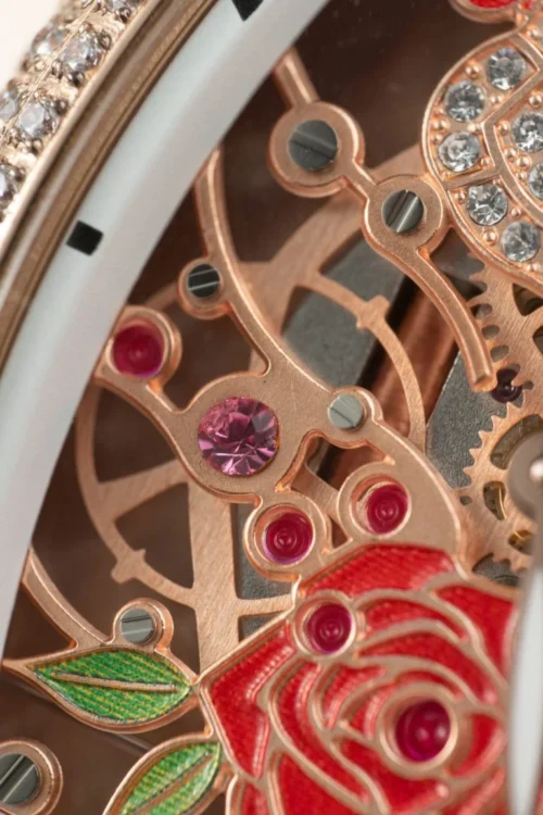 Franck Muller Vanguard V32 Skeleton Red Flower Dial 36mm - Image 5