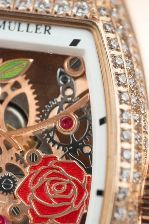 Franck Muller Vanguard V32 Skeleton Red Flower Dial 36mm - Image 7