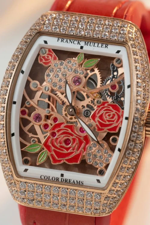 Franck Muller Vanguard V32 Skeleton Red Flower Dial 36mm - Image 8
