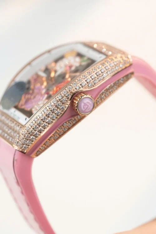 Franck Muller Vanguard V32 Skeleton Red Flower Dial 36mm - Image 4