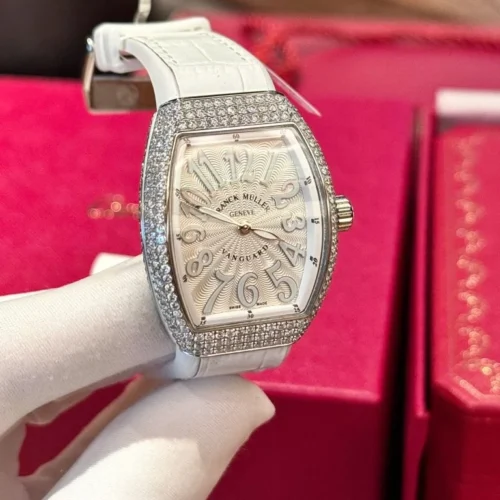 Franck Muller V32 Replica Watch Custom Diamonds Moissanite Hong Kong 36mm - Image 2