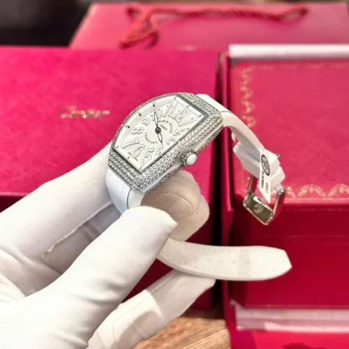 Franck Muller V32 Replica Watch Custom Diamonds Moissanite Hong Kong 36mm - Image 6