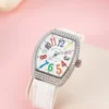 Franck Muller V32 Custom Diamonds Moissanite Replica Watch 36mm - Image 5