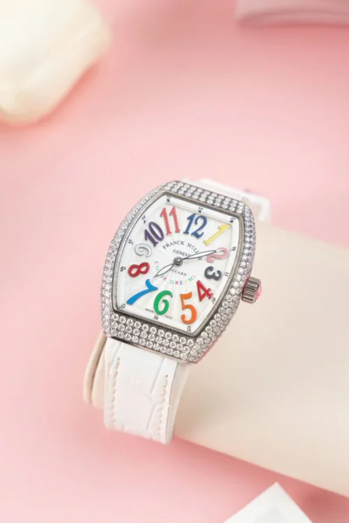 Franck Muller V32 Custom Diamonds Moissanite Replica Watch 36mm - Image 5