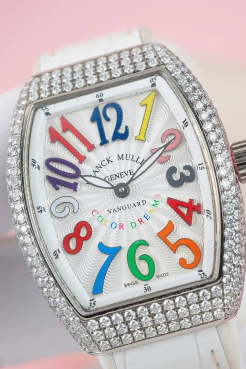 Franck Muller V32 Custom Diamonds Moissanite Replica Watch 36mm - Image 2