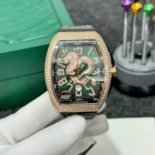 Franck Muller Vanguard V45 Rose Gold Dragon ABF Factory 45mm