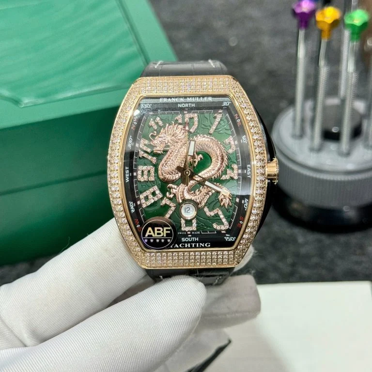Franck Muller Vanguard V45 Rose Gold Dragon ABF Factory 45mm