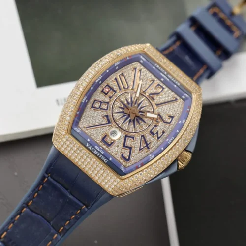 Franck Muller V45 Replica Watch Blue Dial ABF Factory 45mm - Image 2