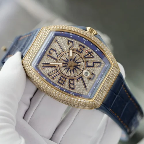 Franck Muller V45 Replica Watch Blue Dial ABF Factory 45mm - Image 5