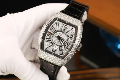 Franck Muller Vanguard V45 SC Copies Watch Full Diamond