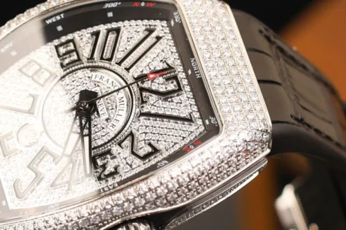 Franck Muller Vanguard V45 SC Copies Watch Full Diamond - Image 4
