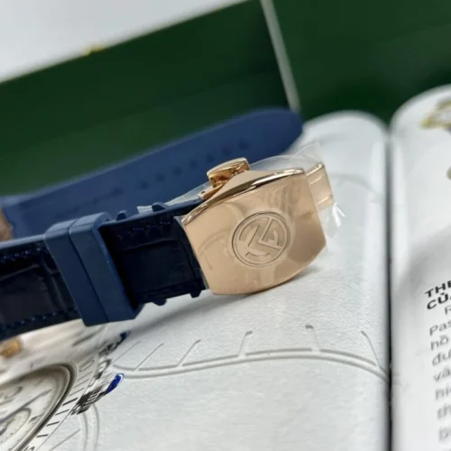 Franck Muller V45 Men’s Replica Watch Blue Rose Gold Case 45mm - Image 8