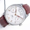 Portuguese Real PR Real Annual Calendar IW5035 ZF 1:1 Best Edition White Dial RG Markers on Brown Leather Strap - Image 3