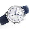 Portuguese Chrono IW371605 ZF 1:1 Best Edition White Dial on Blue Leather Strap - Image 4