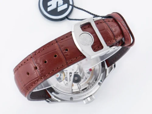 Portuguese Real PR Real Annual Calendar IW5035 ZF 1:1 Best Edition White Dial RG Markers on Brown Leather Strap - Image 10