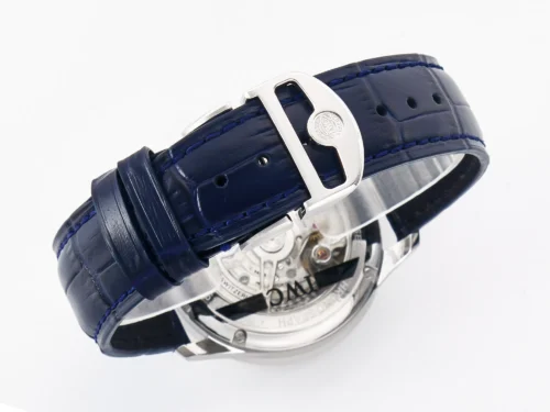 Portuguese Chrono IW371605 ZF 1:1 Best Edition White Dial on Blue Leather Strap - Image 9