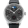 Portugieser Perpetual Calendar SS 5033 APSF 1:1 Best Edition Gray Dial on Black Leather Strap