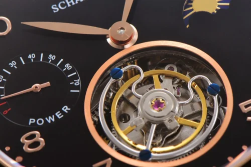 Portuguese Tourbillon Black Dial on Rose Gold - Image 8