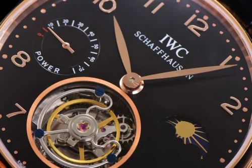 Portuguese Tourbillon Black Dial on Rose Gold - Image 9