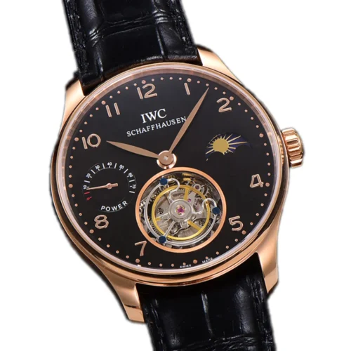 Portuguese Tourbillon Black Dial on Rose Gold - Image 2