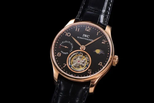 Portuguese Tourbillon Black Dial on Rose Gold - Image 3