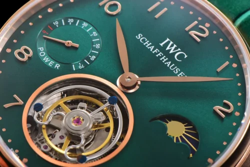 Portuguese Tourbillon Green Dial on Rose Gold - Image 9