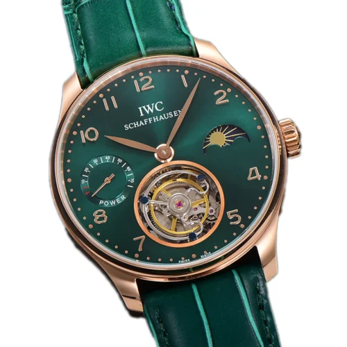 Portuguese Tourbillon Green Dial on Rose Gold - Image 2