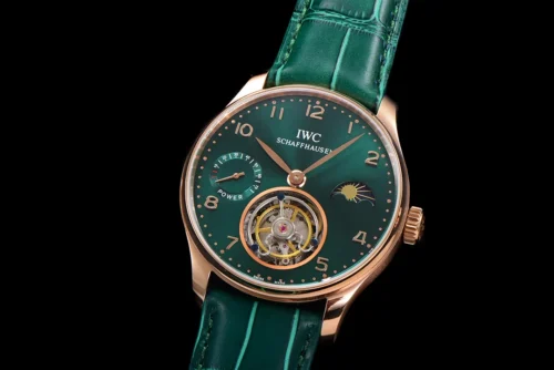 Portuguese Tourbillon Green Dial on Rose Gold - Image 3
