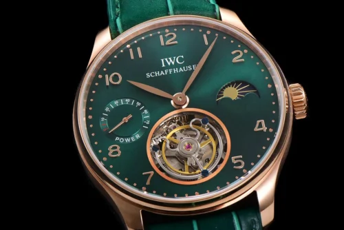 Portuguese Tourbillon Green Dial on Rose Gold - Image 5