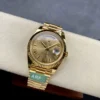 Rolex Daydate Presidential Gold Dial Roman Numerals Weighted Version Super Clone - Image 4