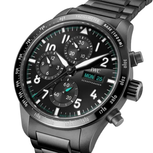 Pilot’s Watch IW388307 BLSF 1:1 Best Edition Performance Chronograph 41mm Mercedes-AMG F1 Team SS Black Dial - Image 4