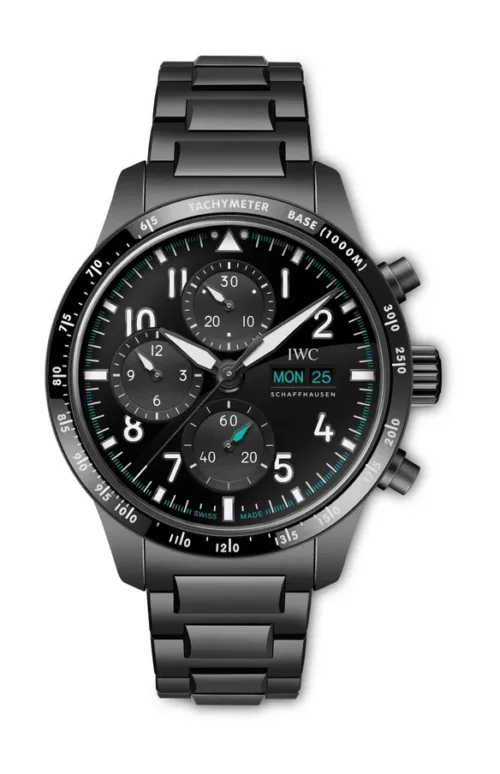 Pilot’s Watch IW388307 BLSF 1:1 Best Edition Performance Chronograph 41mm Mercedes-AMG F1 Team SS Black Dial - Image 3