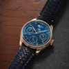 Portugieser Perpetual Calendar RG 5033 APSF 1:1 Best Edition Blue Dial on Blue Leather Strap - Image 2