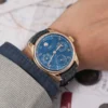 Portugieser Perpetual Calendar RG 5033 APSF 1:1 Best Edition Blue Dial on Blue Leather Strap - Image 3