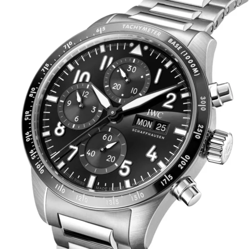 Pilot's 41mm Black Dial AMG Performance Chronograph Bracelet Watch - Image 2